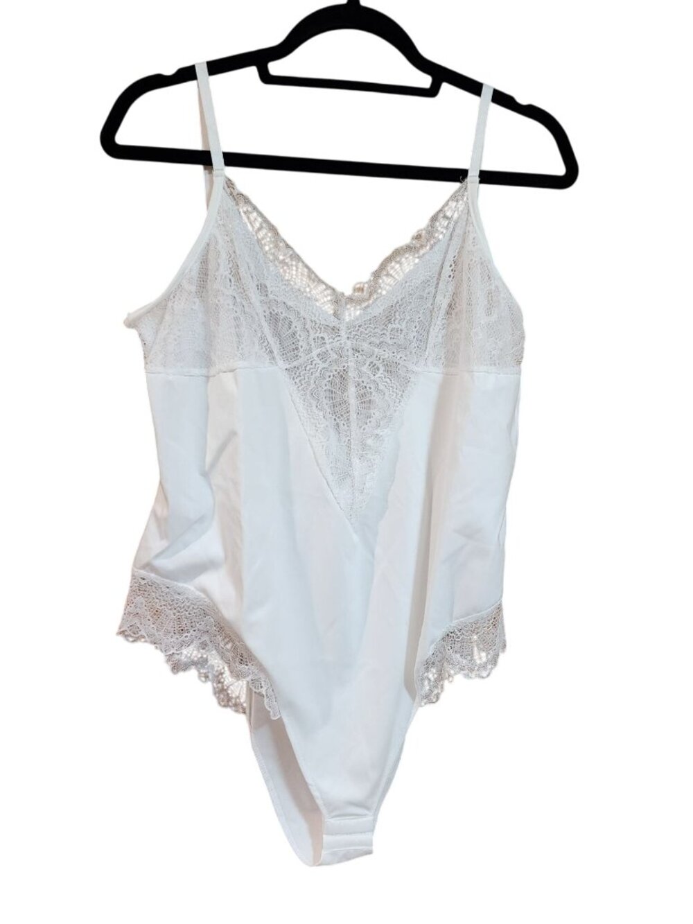 MOOSLOVER Lace Bodysuits White Womens size 2XL NWOT